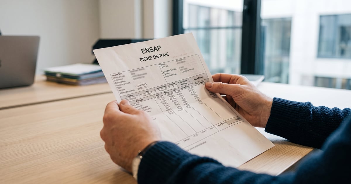 Espace agent ENSAP pour consulter sa fiche de paie en ligne