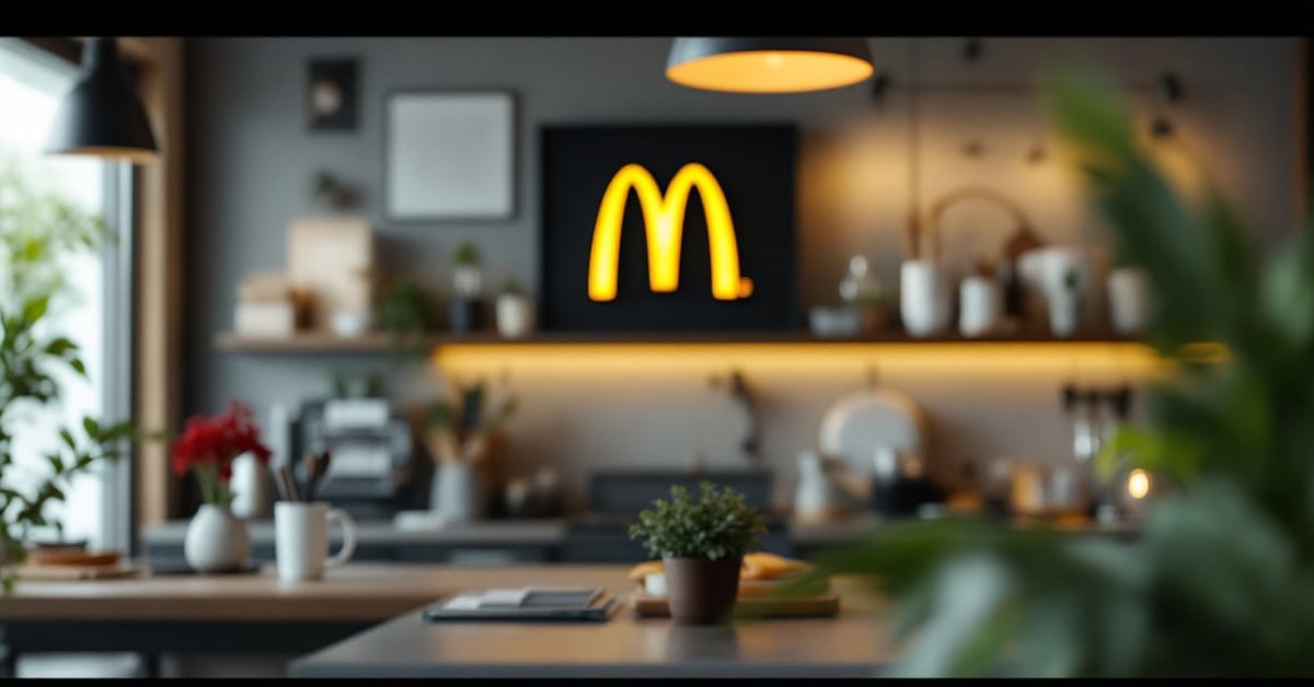 Recrutement McDonald's en France : employé en tenue de travail dans un restaurant moderne