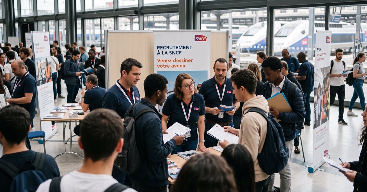 Recrutement à la SNCF : candidat en entretien pour un poste dans le secteur ferroviaire