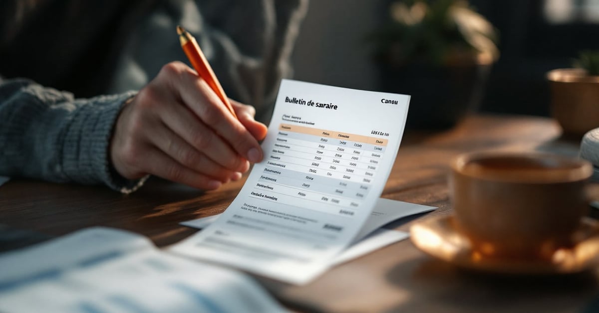 Salarié consultant son compte CESU et bulletin de salaire sur ordinateur à domicile