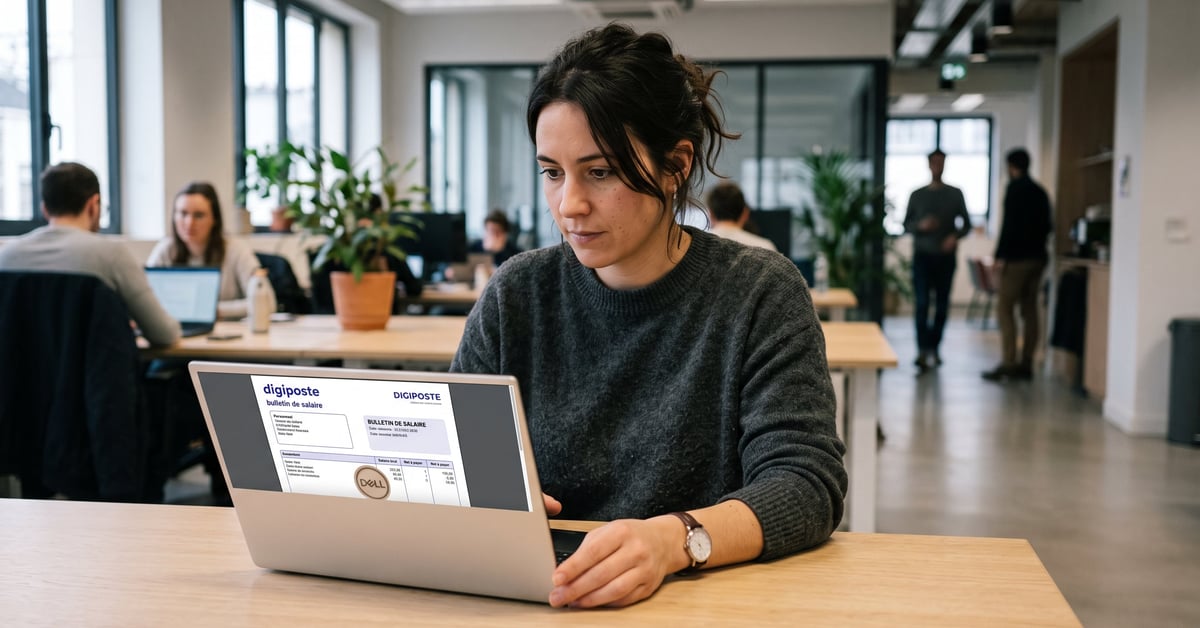 Digiposte bulletin de salaire : consultation sécurisée d'un bulletin de paie numérique en ligne